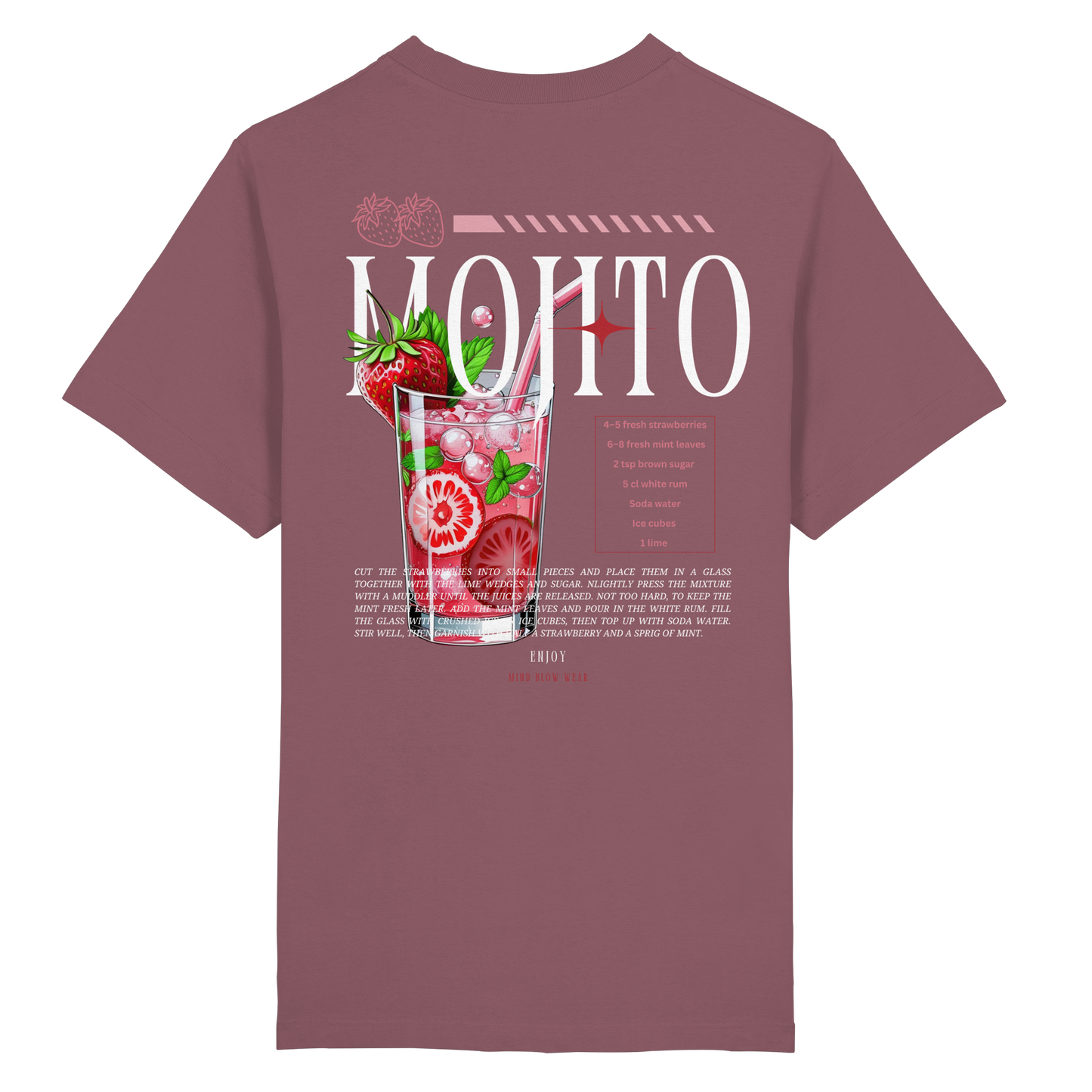 MOJITO STRAWBERRY I Organic Shirt