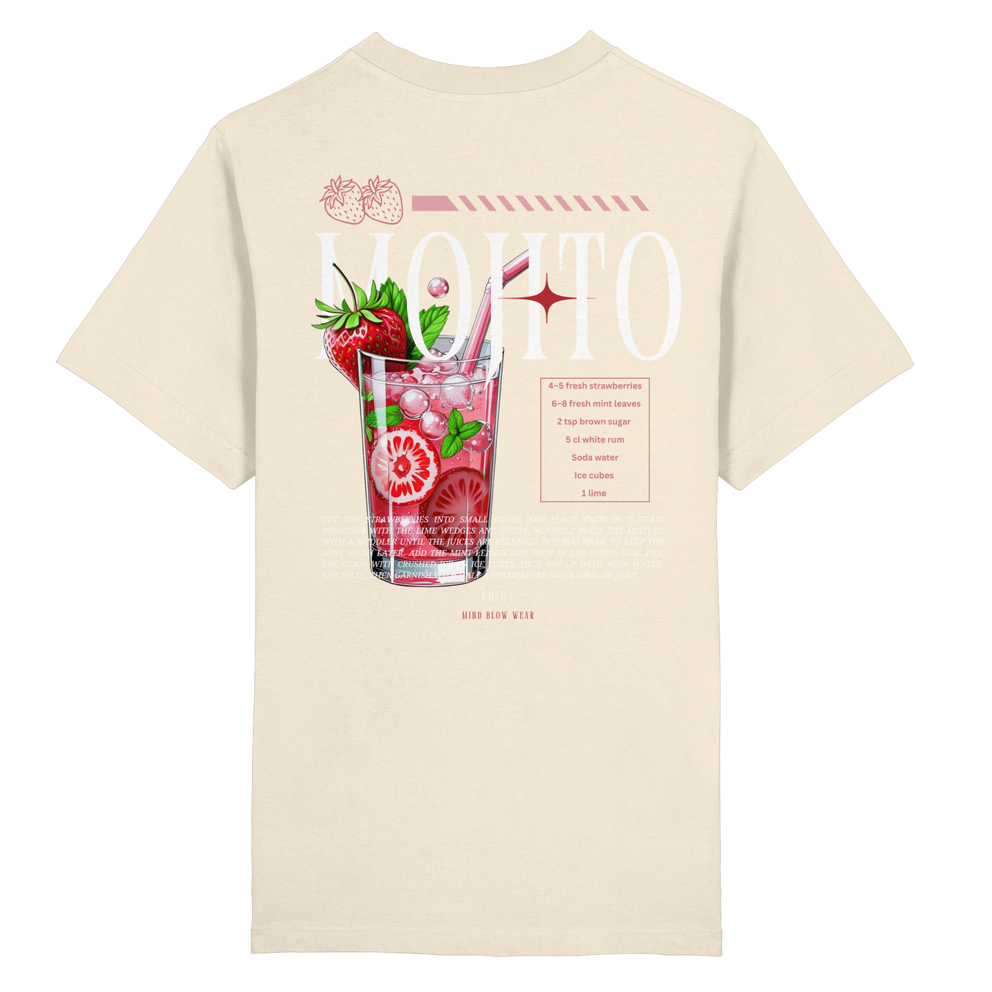 MOJITO STRAWBERRY I Organic Shirt