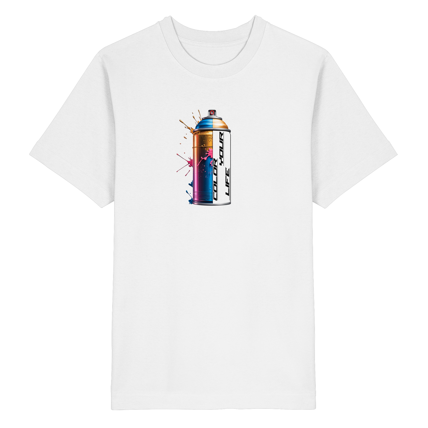 „Color Your Life“ Graffiti Spraydose Streetwear Shirt