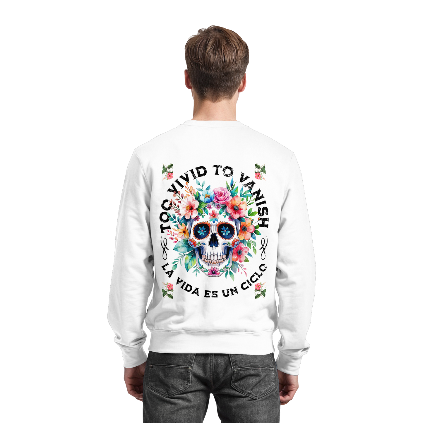 Floral Skull | Organic Sweater