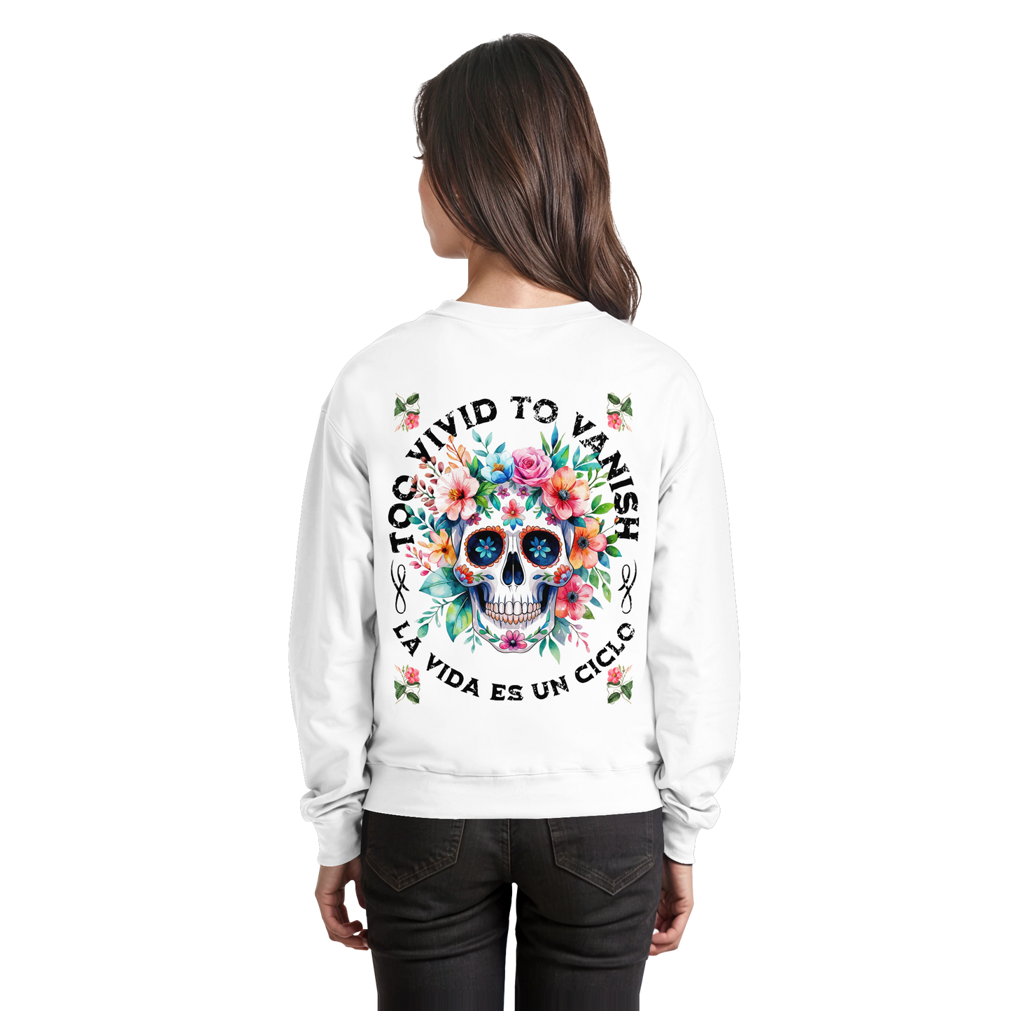 Floral Skull | Organic Sweater