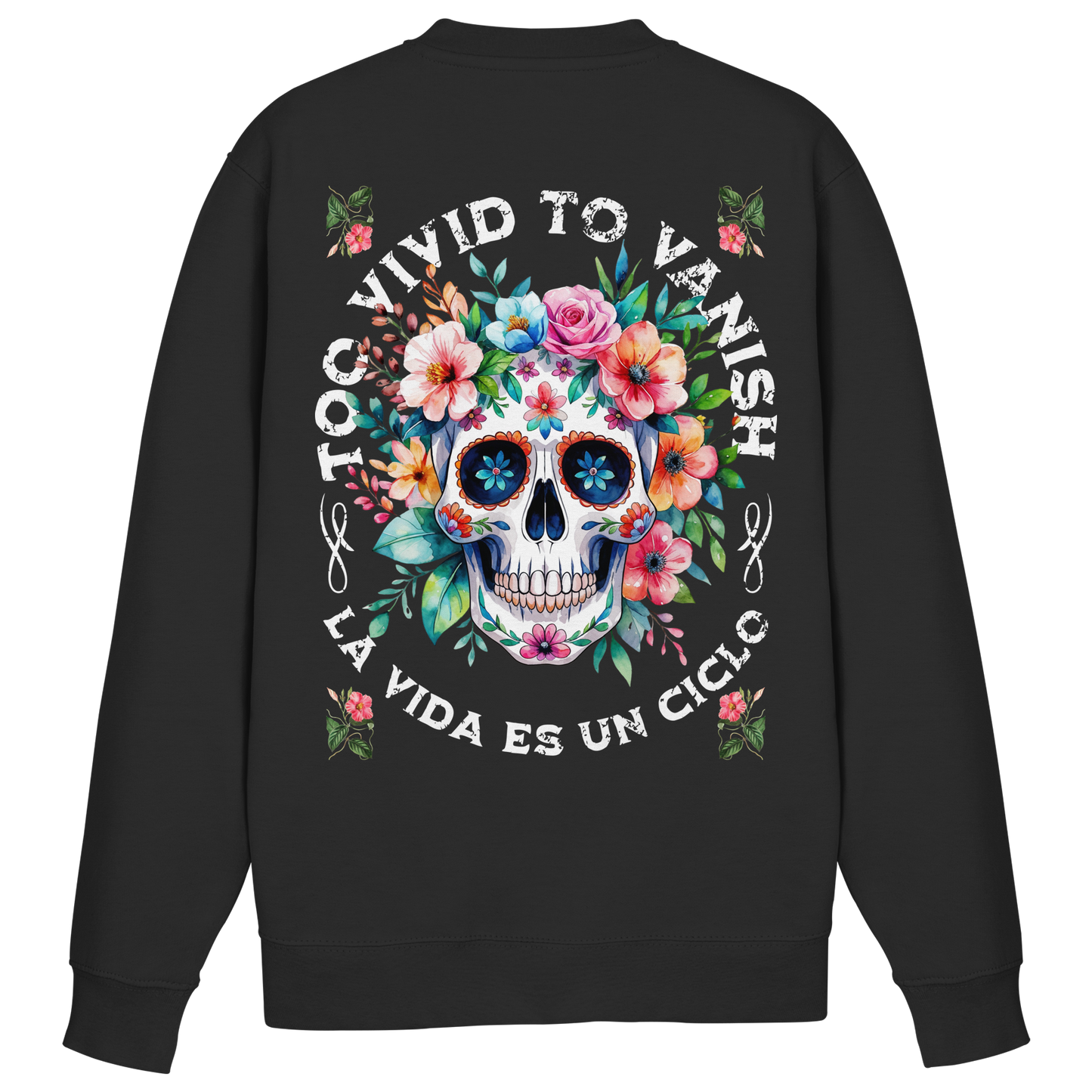 Floral Skull | Organic Sweater