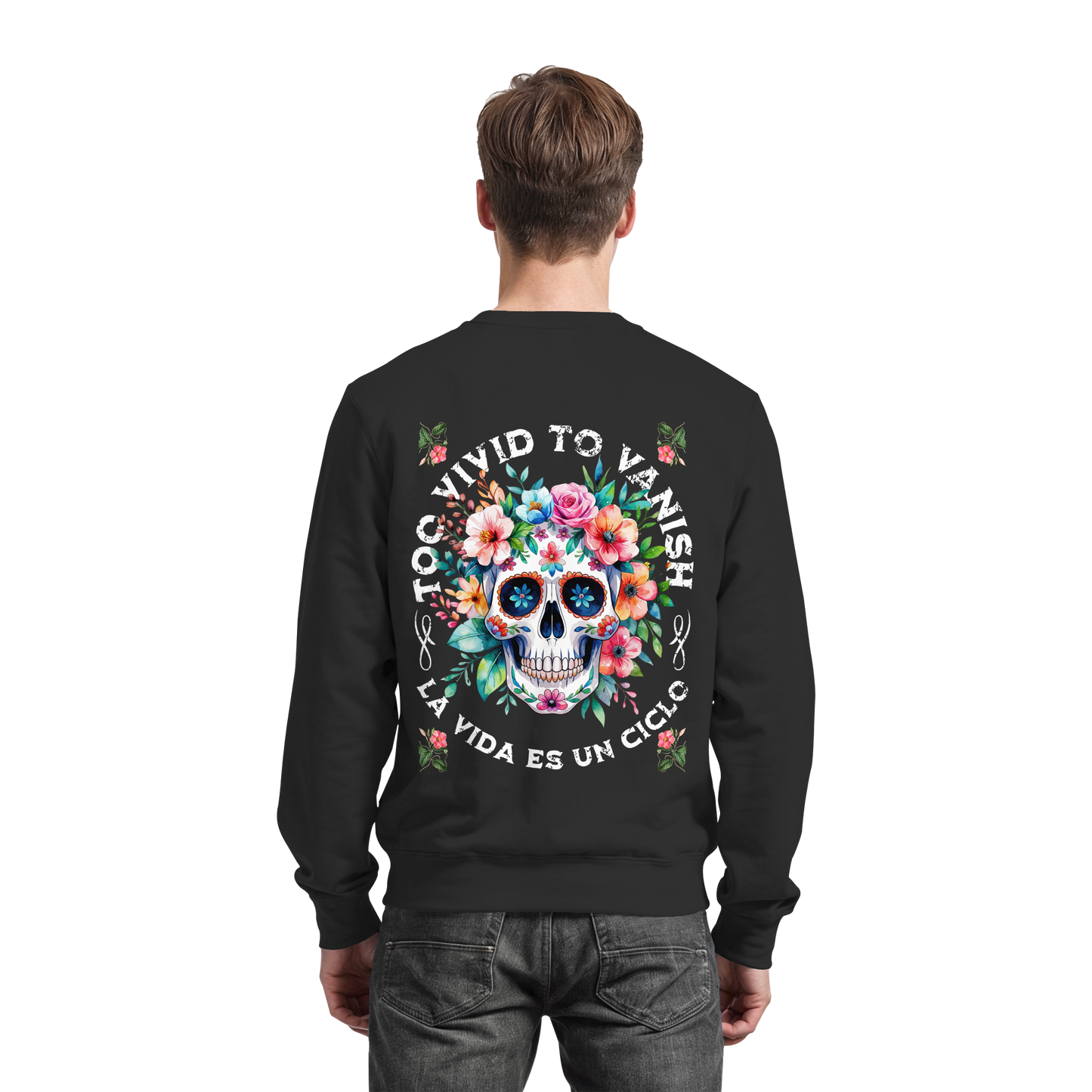 Floral Skull | Organic Sweater