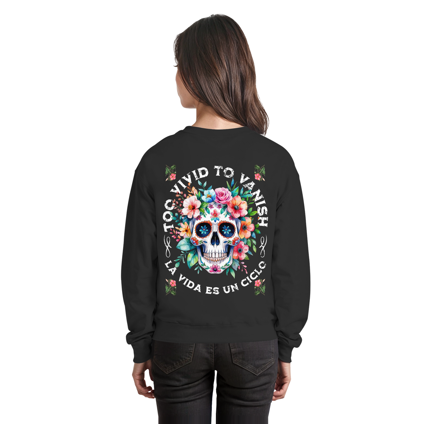 Floral Skull | Organic Sweater
