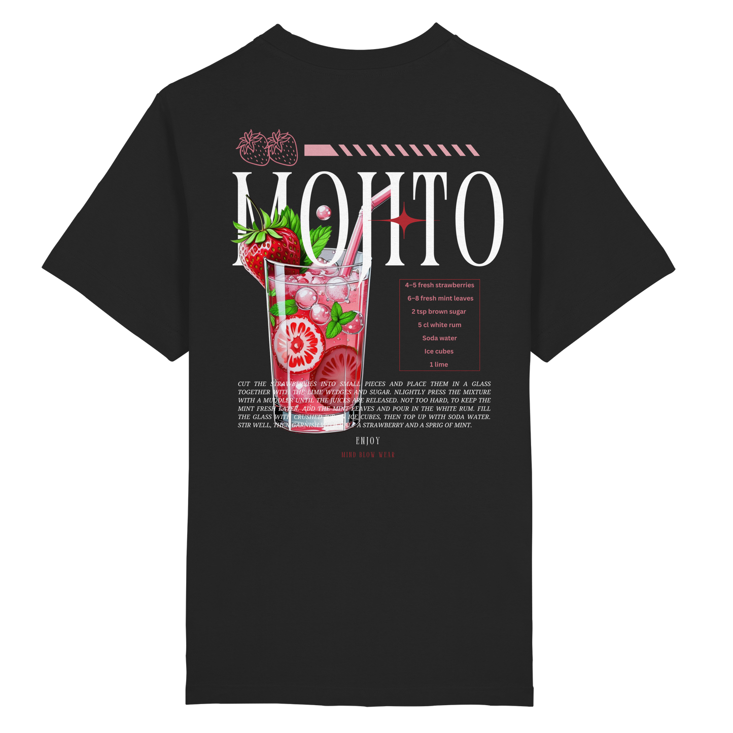 MOJITO STRAWBERRY I Organic Shirt