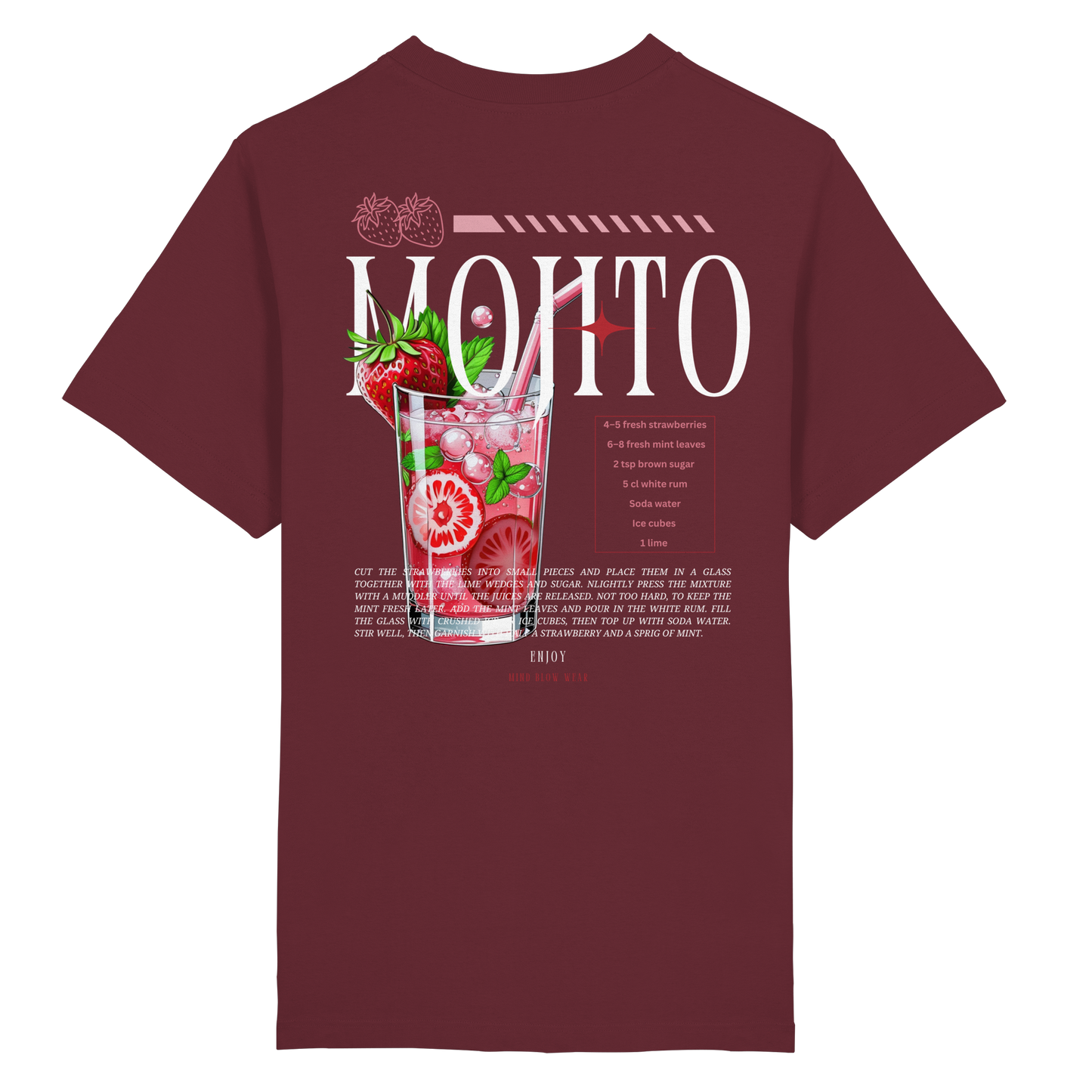 MOJITO STRAWBERRY I Organic Shirt