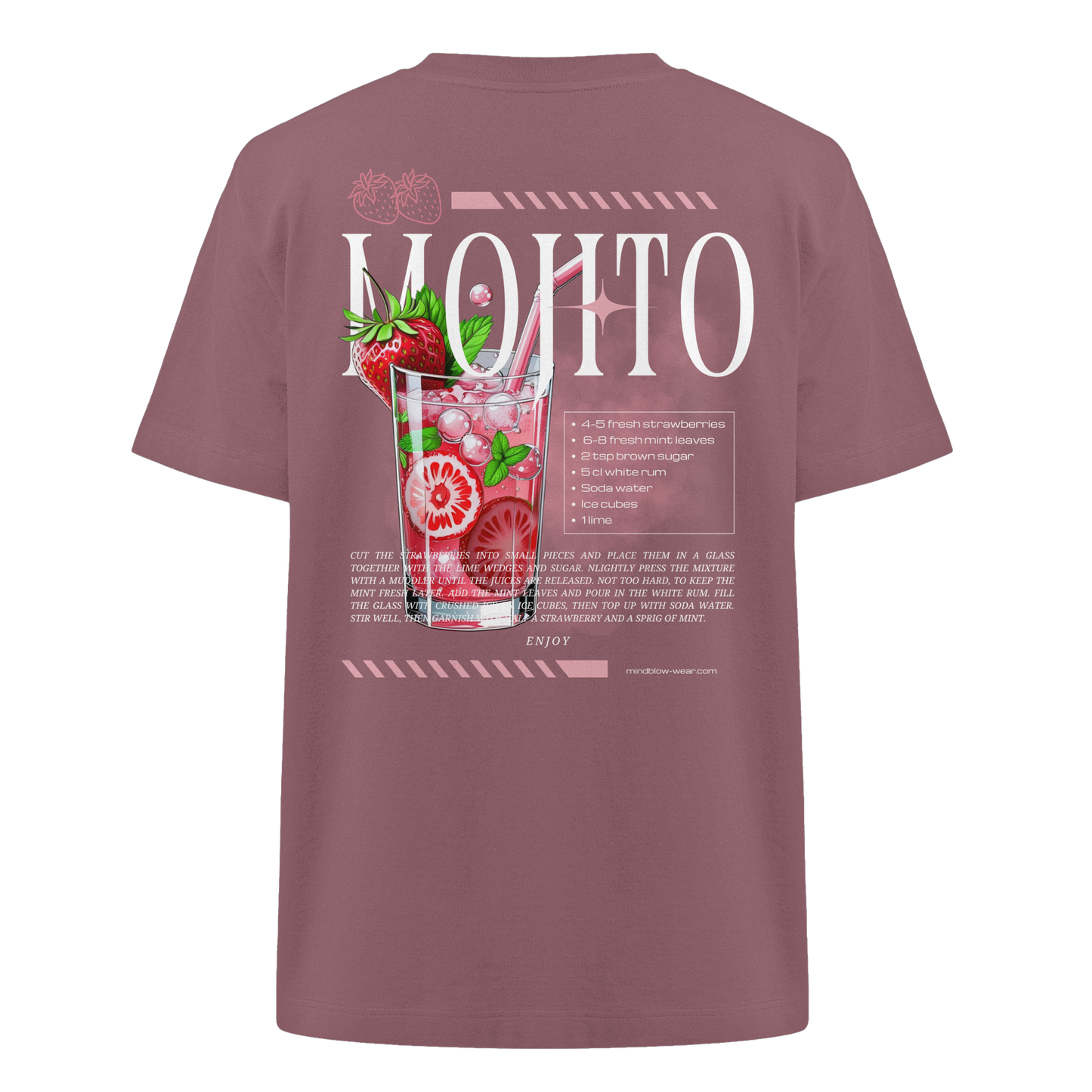 MOJITO STRAWBERRY I Organic Shirt