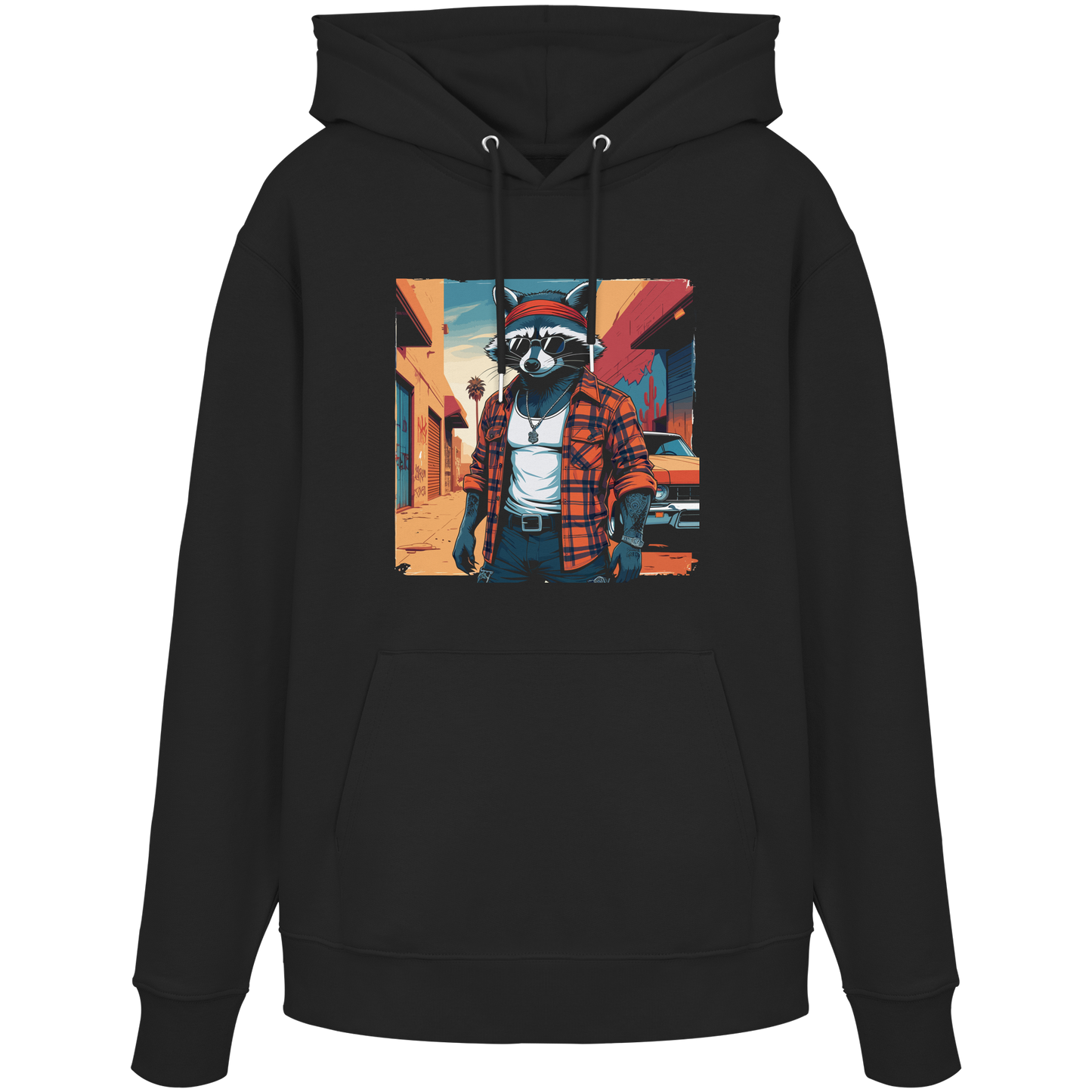 ,,Cool Racoon´´ Waschbär Streetstyle Urban Hoodie