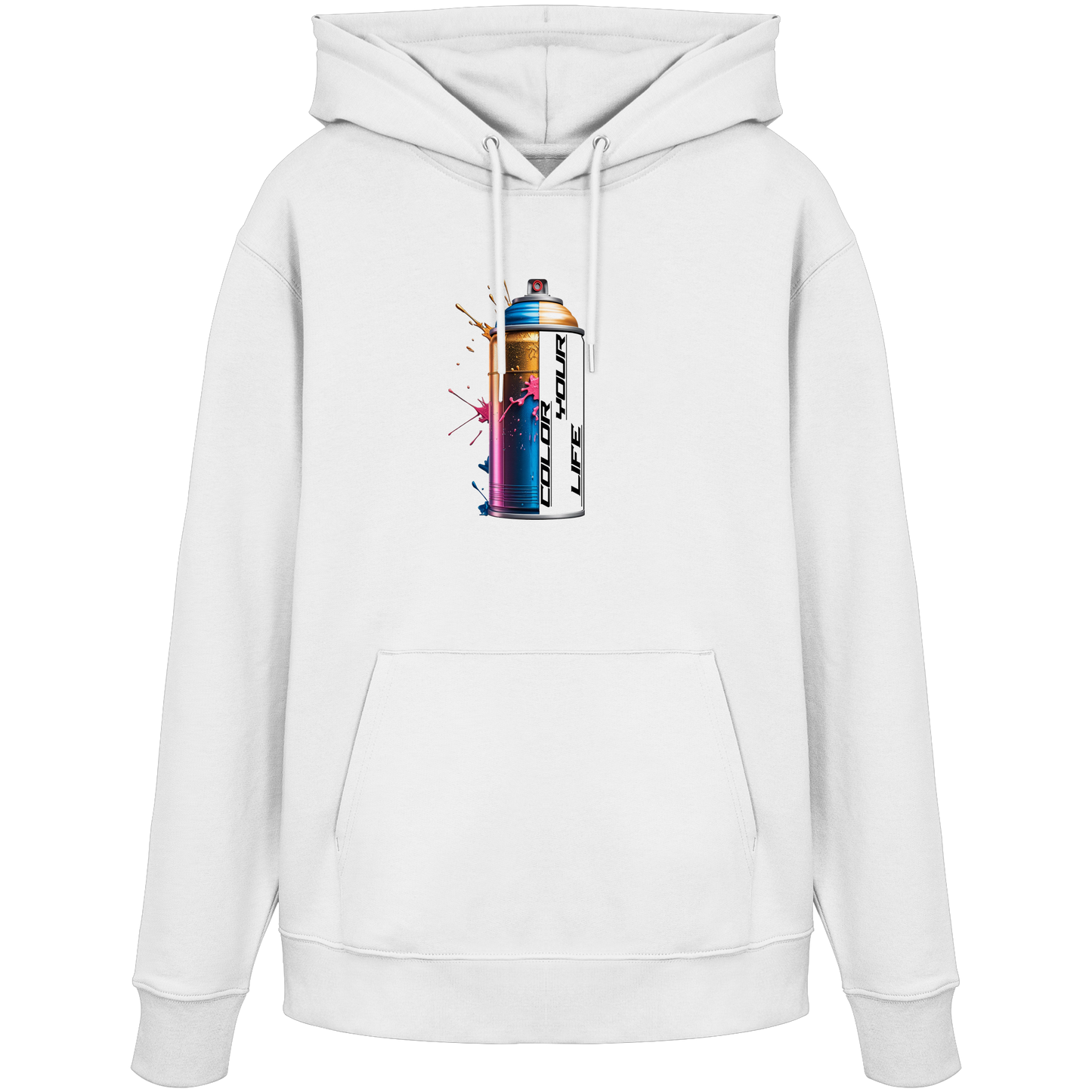 „Color Your Life“ Graffiti Spraydose Streetwear Hoodie